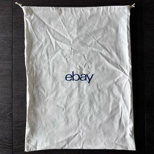eBay White Drawstring Bag